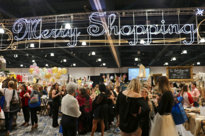 Shoppers at the Junior League Holiday Market