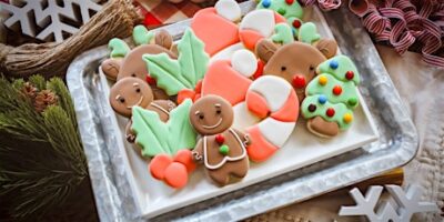 Cookie decorating at December events in The Woodlands