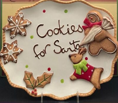 Santa Cookie Plate Workshop at December events in The Woodlands